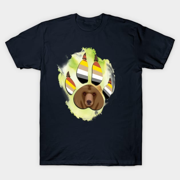 Bear Pride Paw T-Shirt by TeeText